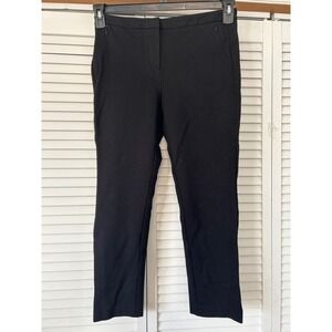 SAK FIFTH AVENUE Black Straight Leg‎ Ankle Pants Womens Size 12 Stretch